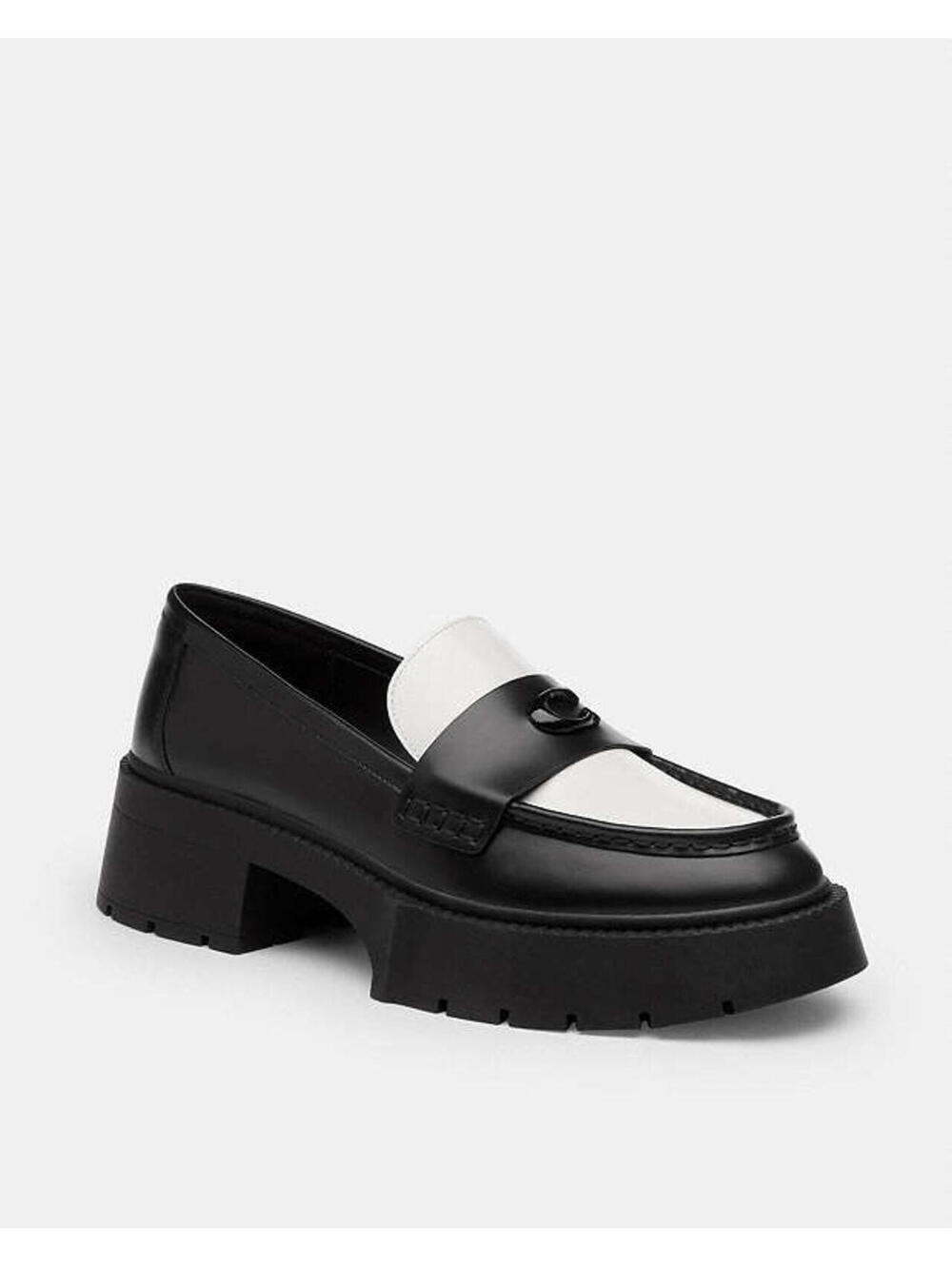 Coach Women's Leah Patent Slip On Loafer Flats